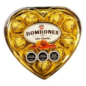Bombones Mabú estuche corazón 12 uds