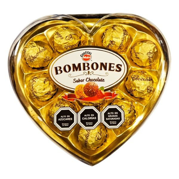 Bombones Mabú estuche corazón 12 uds