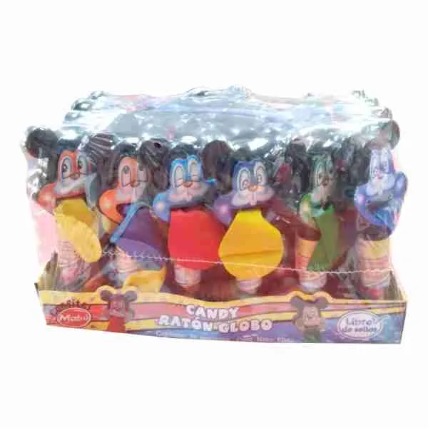 Caramelos Candy Ratón Globo display 20 uds