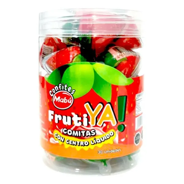 Gomitas con centro líquido Frutiya! pote 30 uds