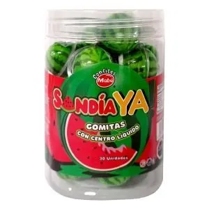 Gomitas Sandía Ya! Mabú pote 30 uds