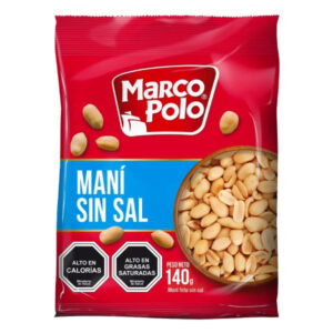 Maní sin sal Marco Polo 140gr