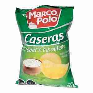 Papas fritas Marco Polo Caseras Crema & Ciboulette 200gr