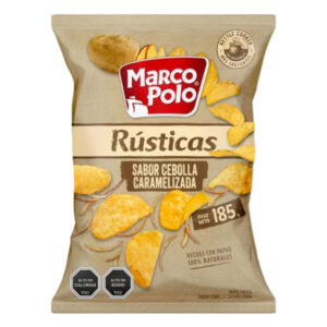 Papas fritas Marco Polo Rústicas cebolla caramelizada 185gr