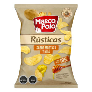Papas fritas Marco Polo Rústicas mostaza y miel 185gr