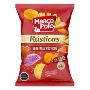 Papas fritas Marco Polo Rústicas vegetales 150gr