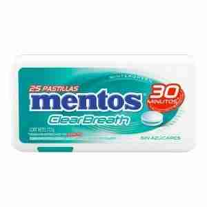 Caramelos Mentos clear breath wintegreen 25 uds