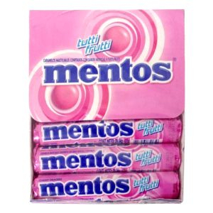 Caramelo Mentos tutti frutti display 14 uds