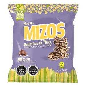 Galletas de maíz Mizos sabor chocolate 20gr