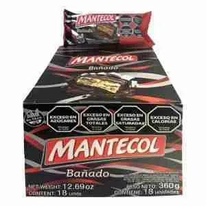 Dulce de maní Mantecol bañado display 18 uds