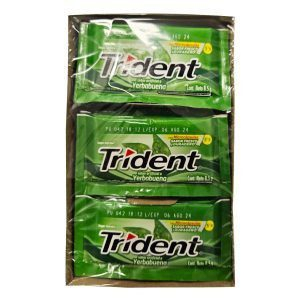 Chicle Trident yerbabuena display 18 uds