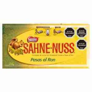 Chocolate Sahne Nuss Pasas al Ron 250gr