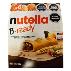 Galleta wafer Nutella B-ready con crema avellana display 6 uds