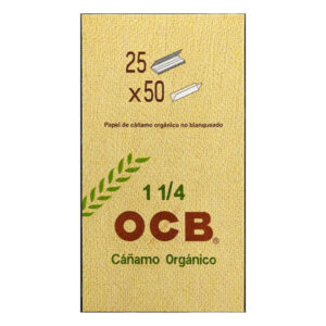 Papelillos OCB Cáñamo orgánico display 25 uds