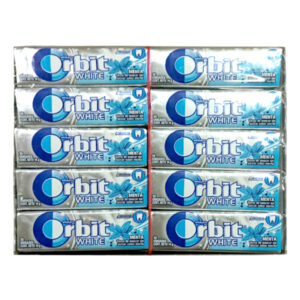 Chicle Orbit white menta 30 uds
