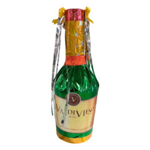 Piñata artesanal 3D botella Valdivieso 50×25 cms