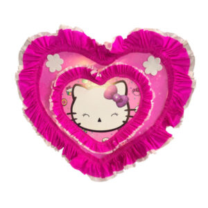 Piñata artesanal corazón Hello Kitty 40×40 cms