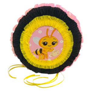 Piñata artesanal redonda Abejita 30×30 cms