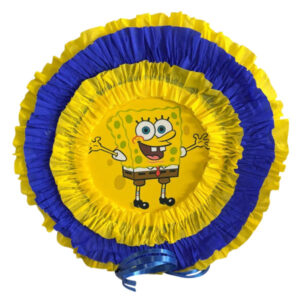 Piñata artesanal redonda Bob Esponja 30×30 cms