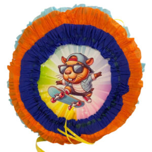 Piñata artesanal redonda Capibara 30×30 cms N° 2