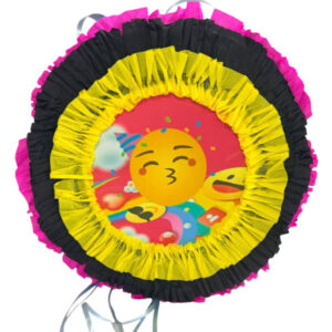 Piñata artesanal redonda Emojis 30×30 cms