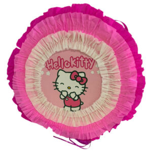 Piñata artesanal redonda Hello Kitty 30×30 cms