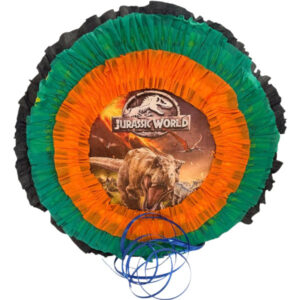 Piñata artesanal redonda Jurassic World 30×30 cms