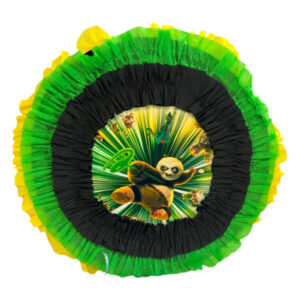 Piñata artesanal redonda Kung Fu Panda 30×30 cms