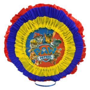 Piñata artesanal redonda Paw Patrol 30×30 cms