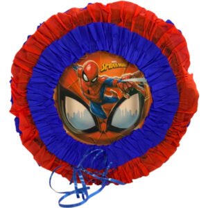 Piñata artesanal redonda Spider Man 30×30 cms N° 1