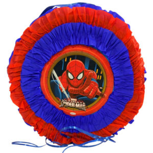 Piñata artesanal redonda Spider Man 30×30 cms N° 2