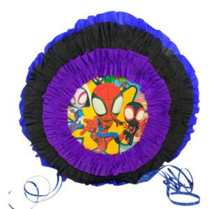 Piñata artesanal redonda Spidey 30×30 cms N° 1