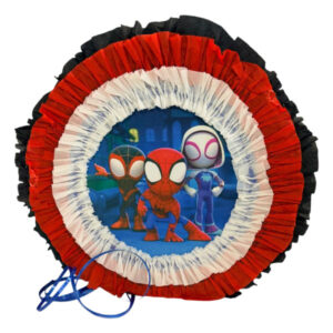 Piñata artesanal redonda Spidey 30×30 cms N° 2