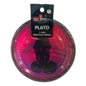 Plato Belina despedida de soltera 18cm 6 uds