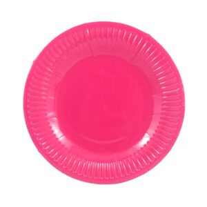 Plato cartón Feco Festivity 18cm fucsia 10 uds