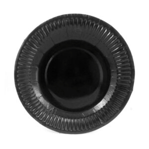 Plato cartón Feco Festivity 18cm negro 10 uds