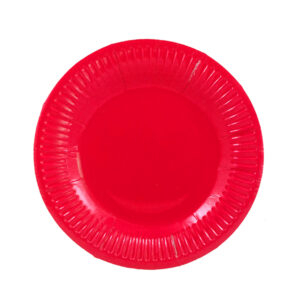 Plato cartón Feco Festivity 18cm rojo 10 uds