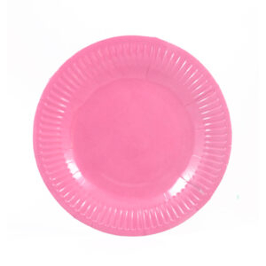 Plato cartón Feco Festivity 18cm rosado 10 uds