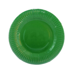 Plato cartón Feco Festivity 18cm verde 10 uds