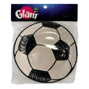 Plato Glam fútbol 6 uds
