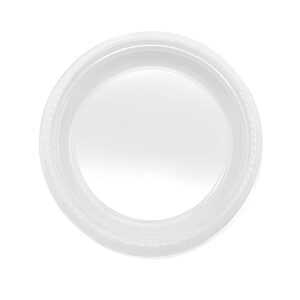 Plato plástico Feco Festivity 18cm blanco 10 uds