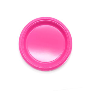 Plato plástico Feco Festivity 18cm fucsia 10 uds
