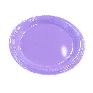 Plato plástico Feco Festivity 18cm lila 10 uds