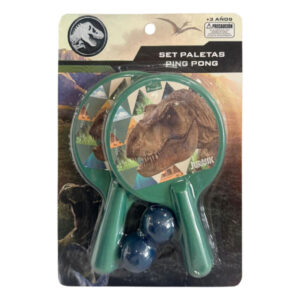 Set paletas ping pong Jurassic World