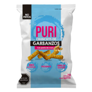 Crunchys de garbanzos Puri sabor pasta de maní 25gr