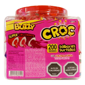 Chicle relleno Buzzy Croc surtido 200 uds
