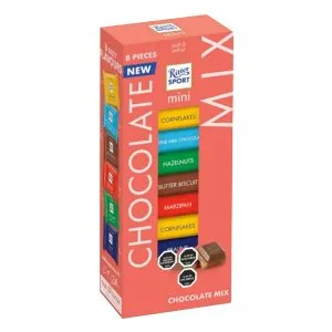 Chocolates Ritter Sport chocolate mini mix 133gr 8 uds