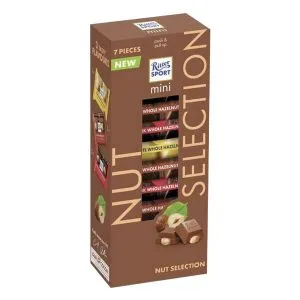 Chocolates Ritter Sport mini nut selection 117gr 7 uds