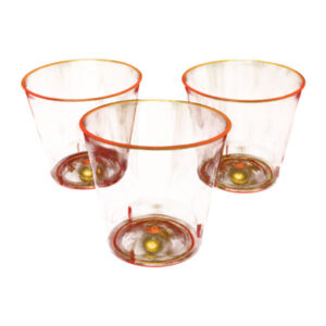 Vaso acrílico shot Feco Festivity neón naranjo 30 uds