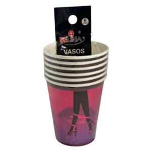 Vaso polipapel Belina despedida soltera tacones set 6 uds